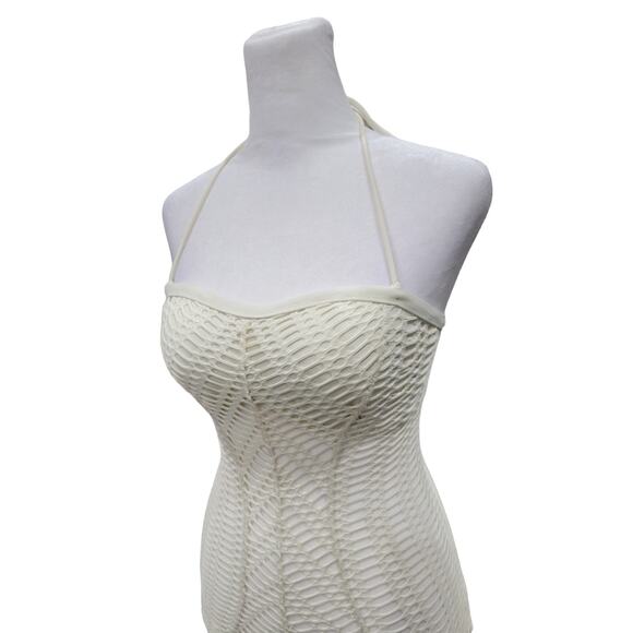 Robin Piccone Mitered Sophia Convertible One Piece Swimsuit Size 4 Crochet Beach - Picture 11 of 14